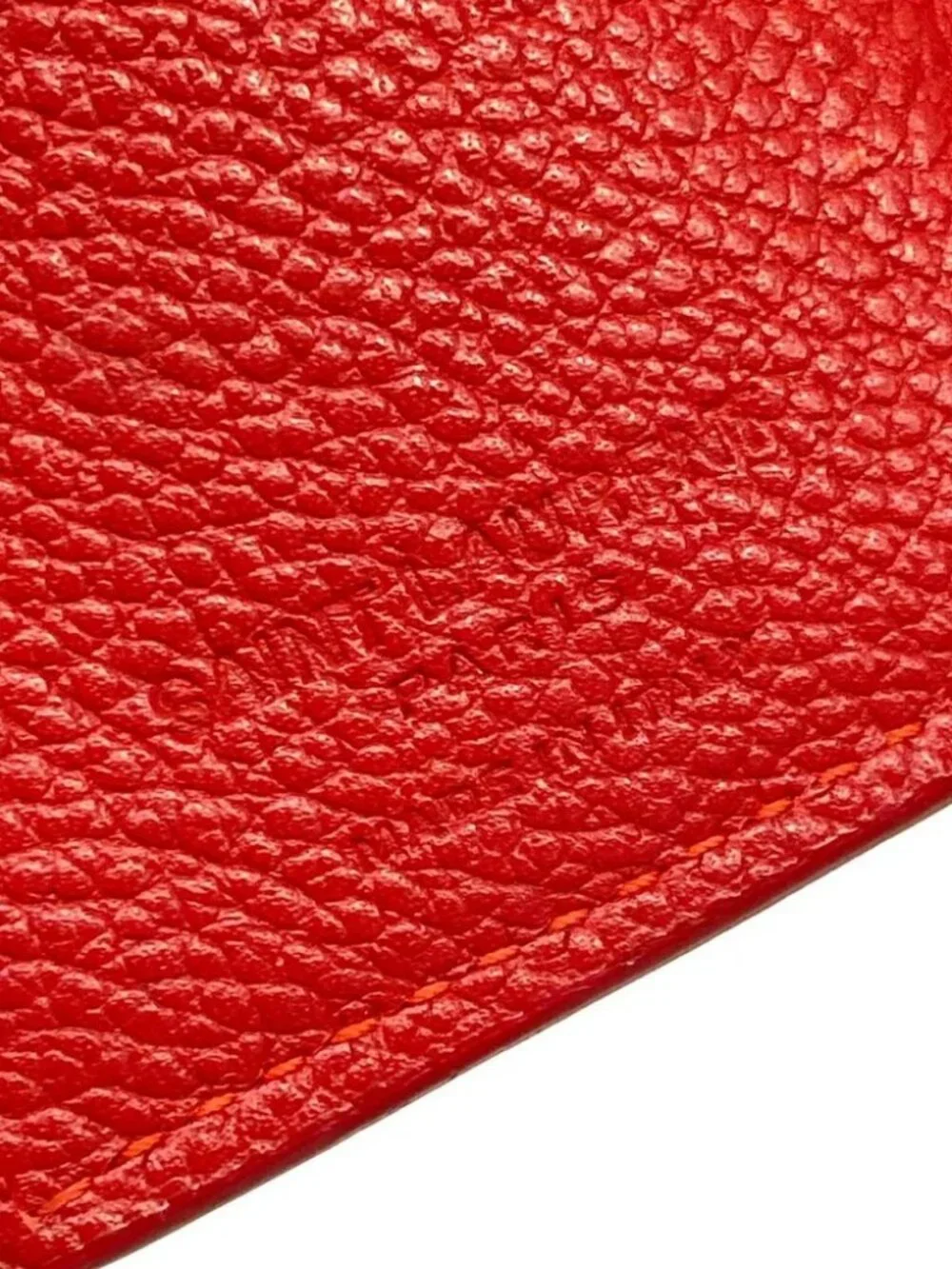SAINT LAURENT PARIS Tiny Wallet 459784 Red Leather Trifold Wallet - Picture 4 of 6